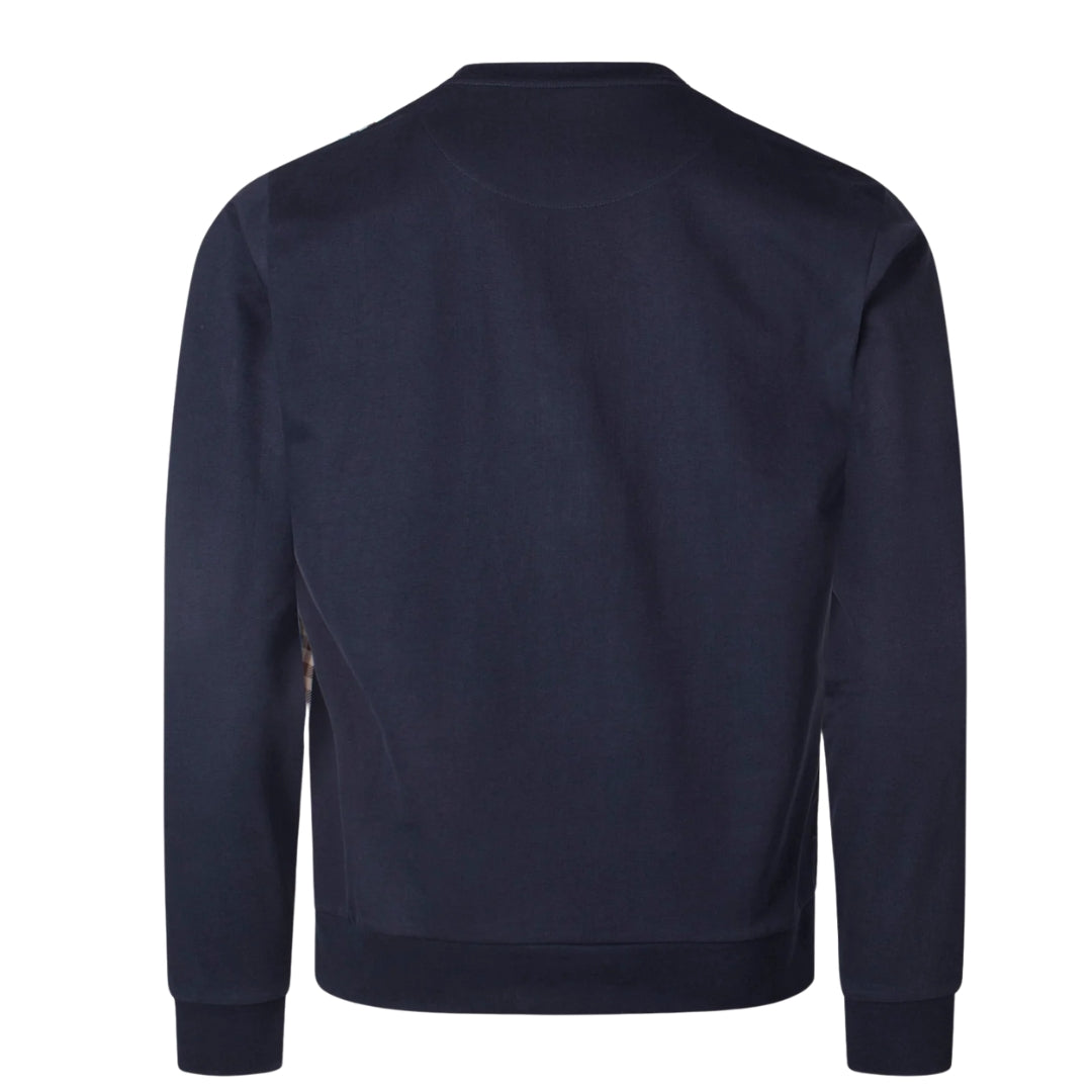 Aquascutum Active Iconic Front Crewneck Navy S
