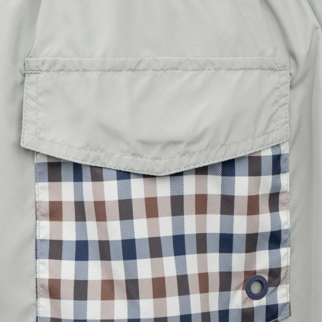 Aquascutum Active CLUB CHECK POCKET BEACH SHORT AB_B006_BB003 34 Salvia (Light Green) SWIM SHORTS MENS S