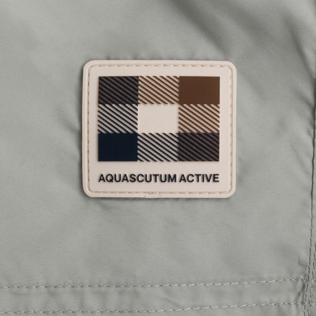 Aquascutum Active CLUB CHECK POCKET BEACH SHORT AB_B006_BB003 34 Salvia (Light Green) SWIM SHORTS MENS S
