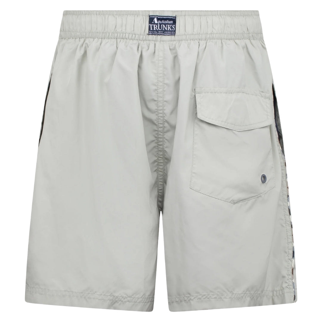 Aquascutum Active CC PIPING BEACH SHORTS AB_B006_BB004 34 Salvia (Light Green) Swim Shorts Mens XL