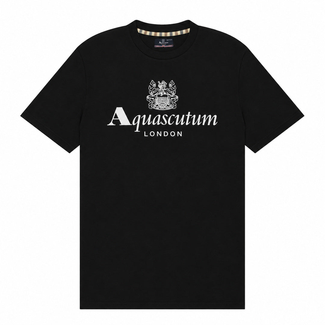 Aquascutum Active Classic Logo Black T-Shirt