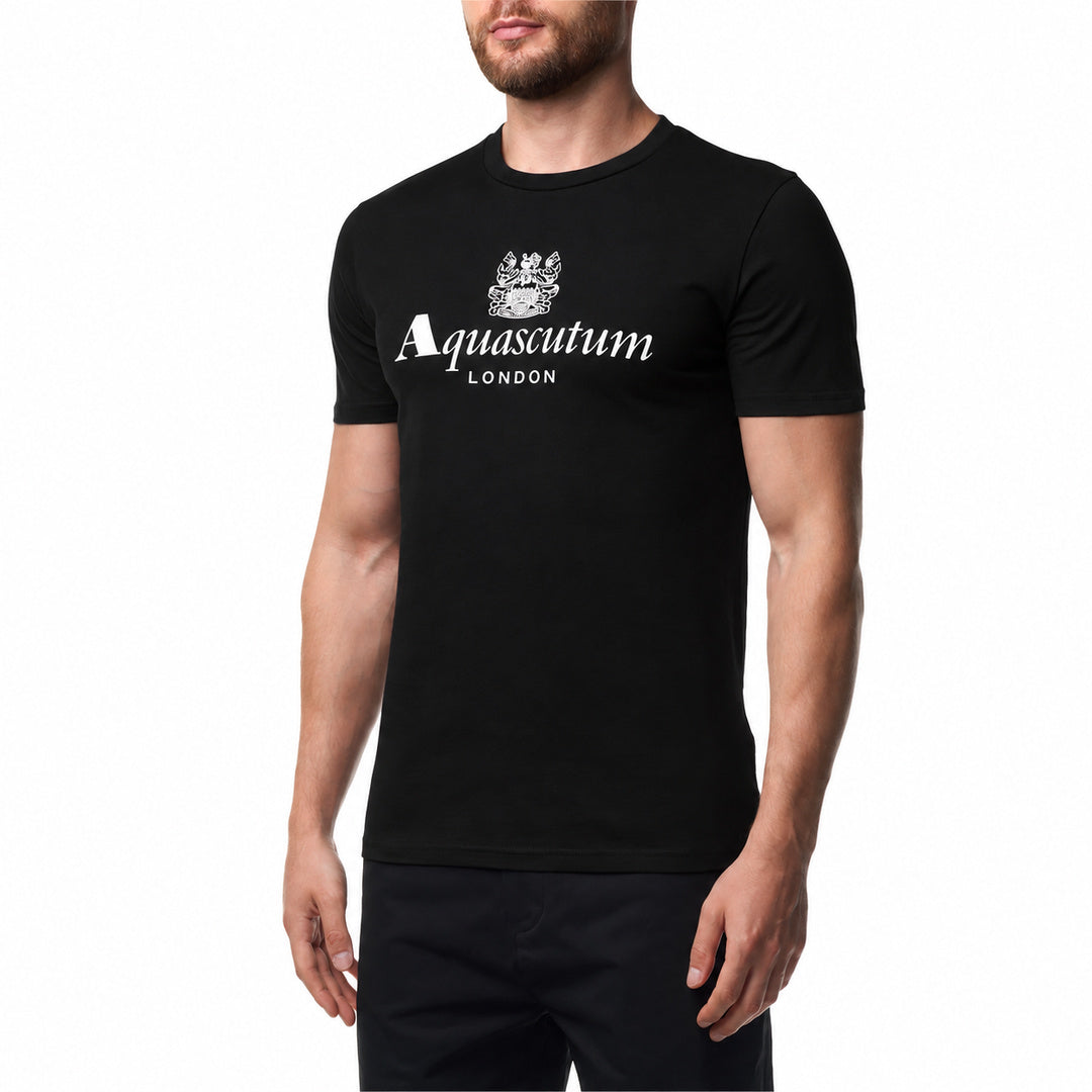 Aquascutum Active Classic Logo Black T-Shirt