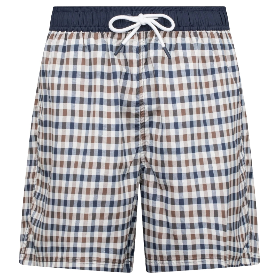 Aquascutum Active ICONIC VOLLEY AB_ICON_BB003 28 Beige Swim Shorts Mens S