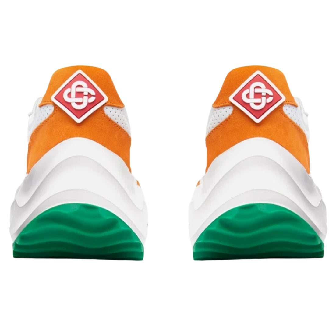 Casablanca Atlantis Sneaker Orange Detail White Shoes