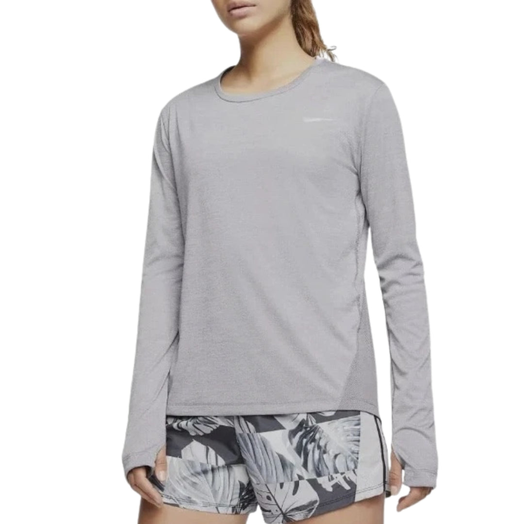 Nike Long Sleeve Light Grey Running Top XS