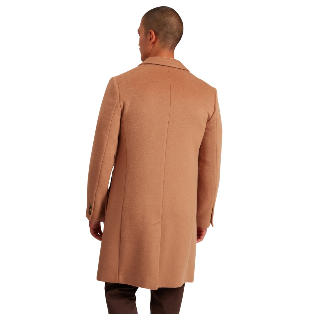 Ted Baker Alerton Wool Blend Tan City Overcoat