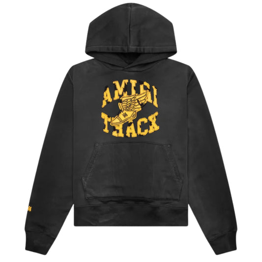 Amiri Track Hoodie Faded Black
