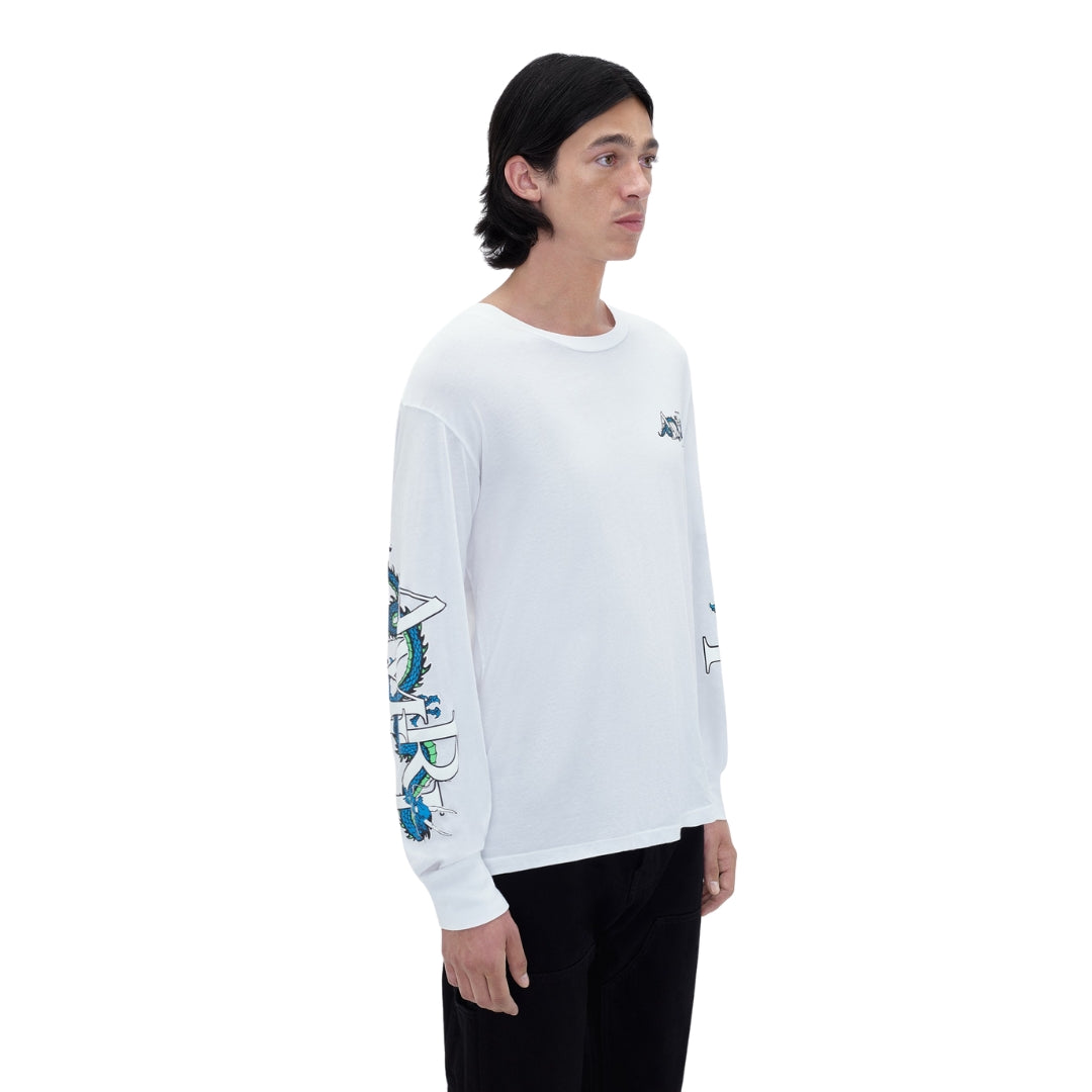 Amiri LNY Dragon Long Sleeve White T-Shirt M