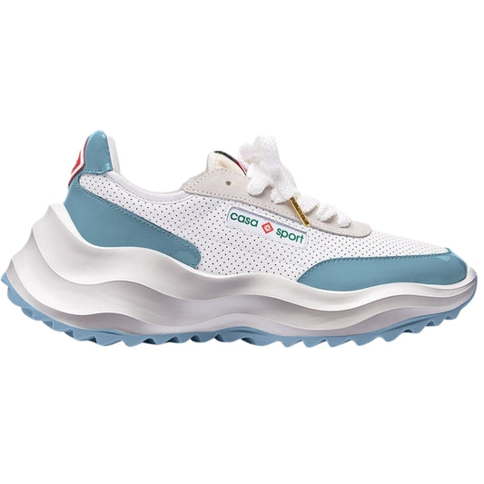 Casablanca Atlantis Sneaker Light Blue Detail White Shoes