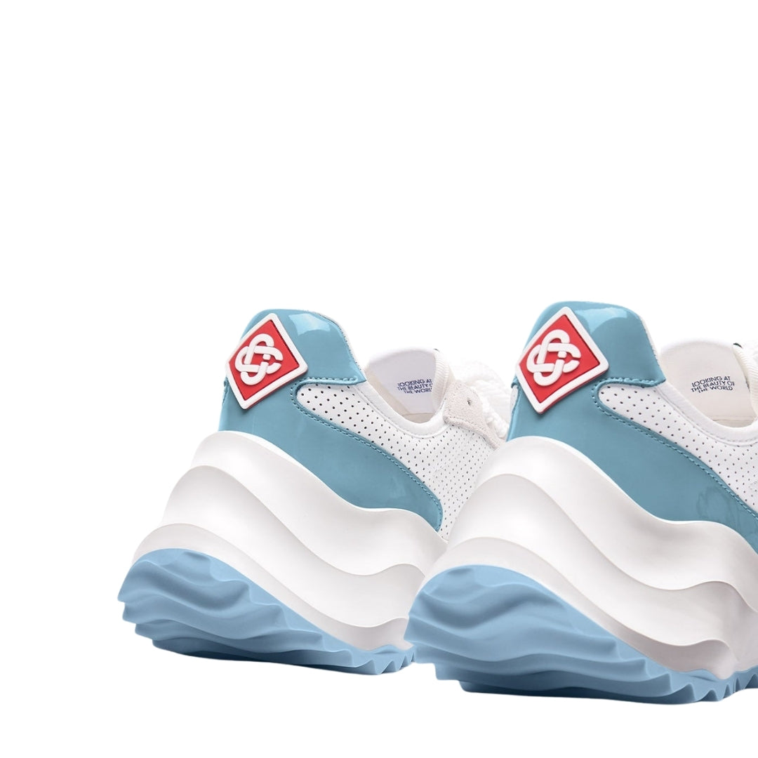 Casablanca Atlantis Sneaker Light Blue Detail White Shoes