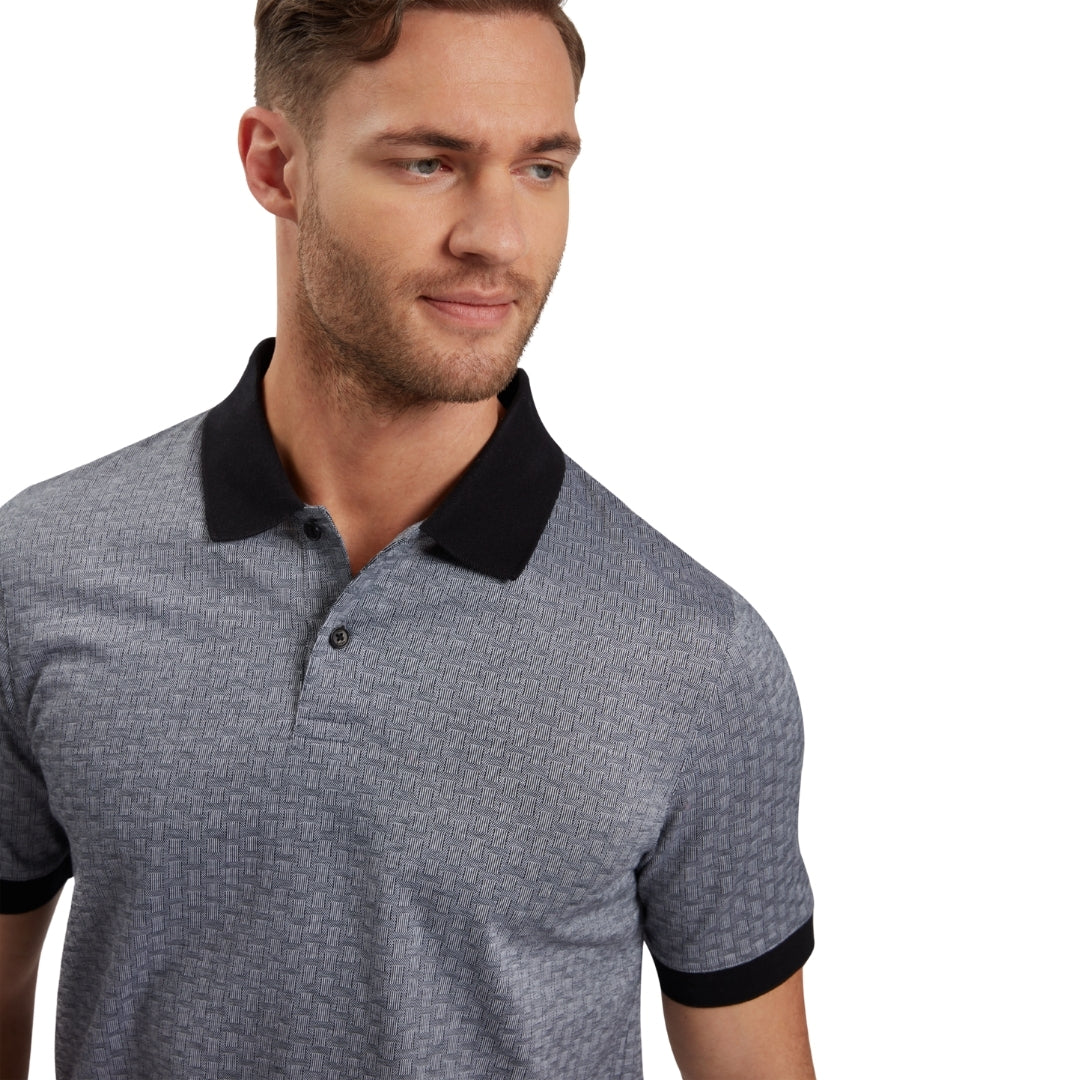 Ted Baker MMB AUGUSO SS Regular Tonal Jacquard Pol 2