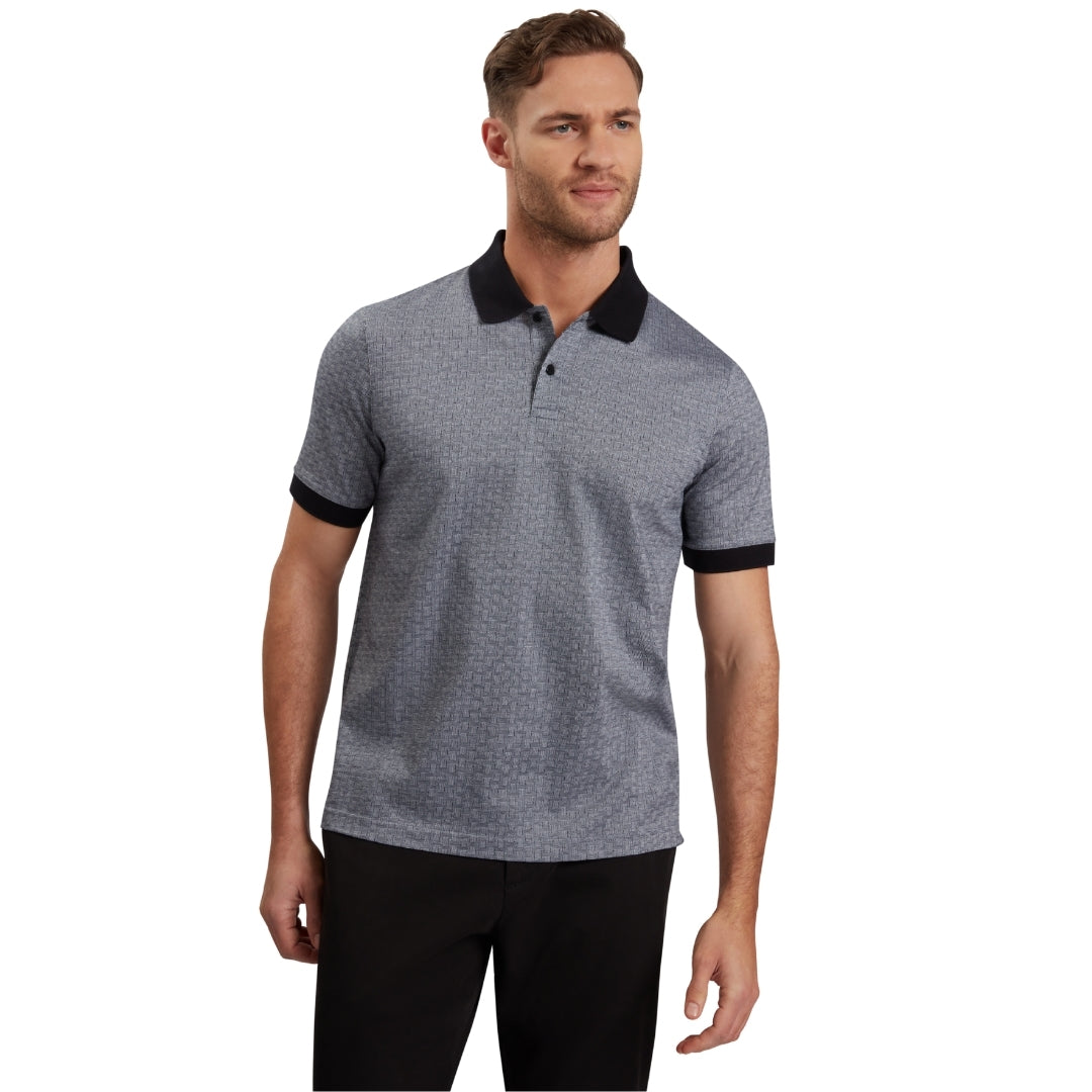 Ted Baker MMB AUGUSO SS Regular Tonal Jacquard Pol 2