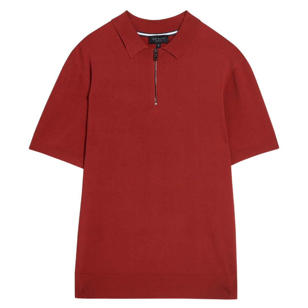 Ted Baker MMK DALDIN SS Rayon Zip Polo 7