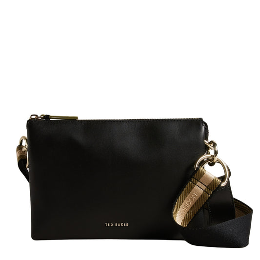 Ted Baker Branded Webbing Leather Crossbody Bag One Size