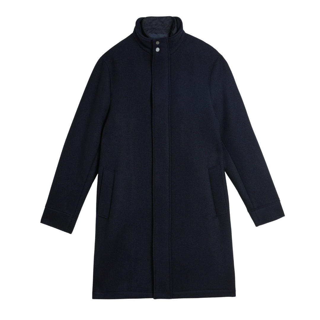 Ted Baker MMO EDERSON Wool Blend Funnel Neck Coat 2
