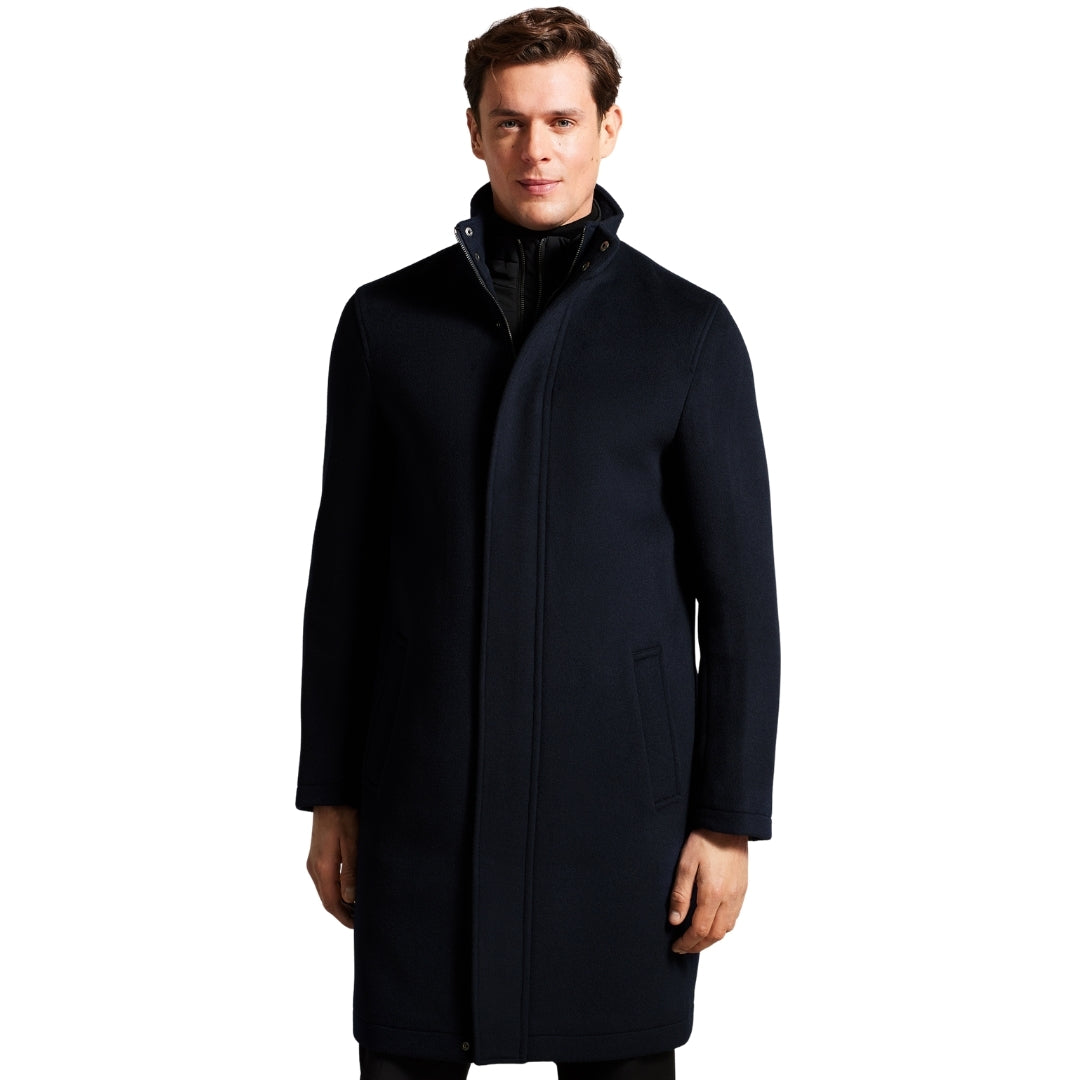 Ted Baker MMO EDERSON Wool Blend Funnel Neck Coat 2
