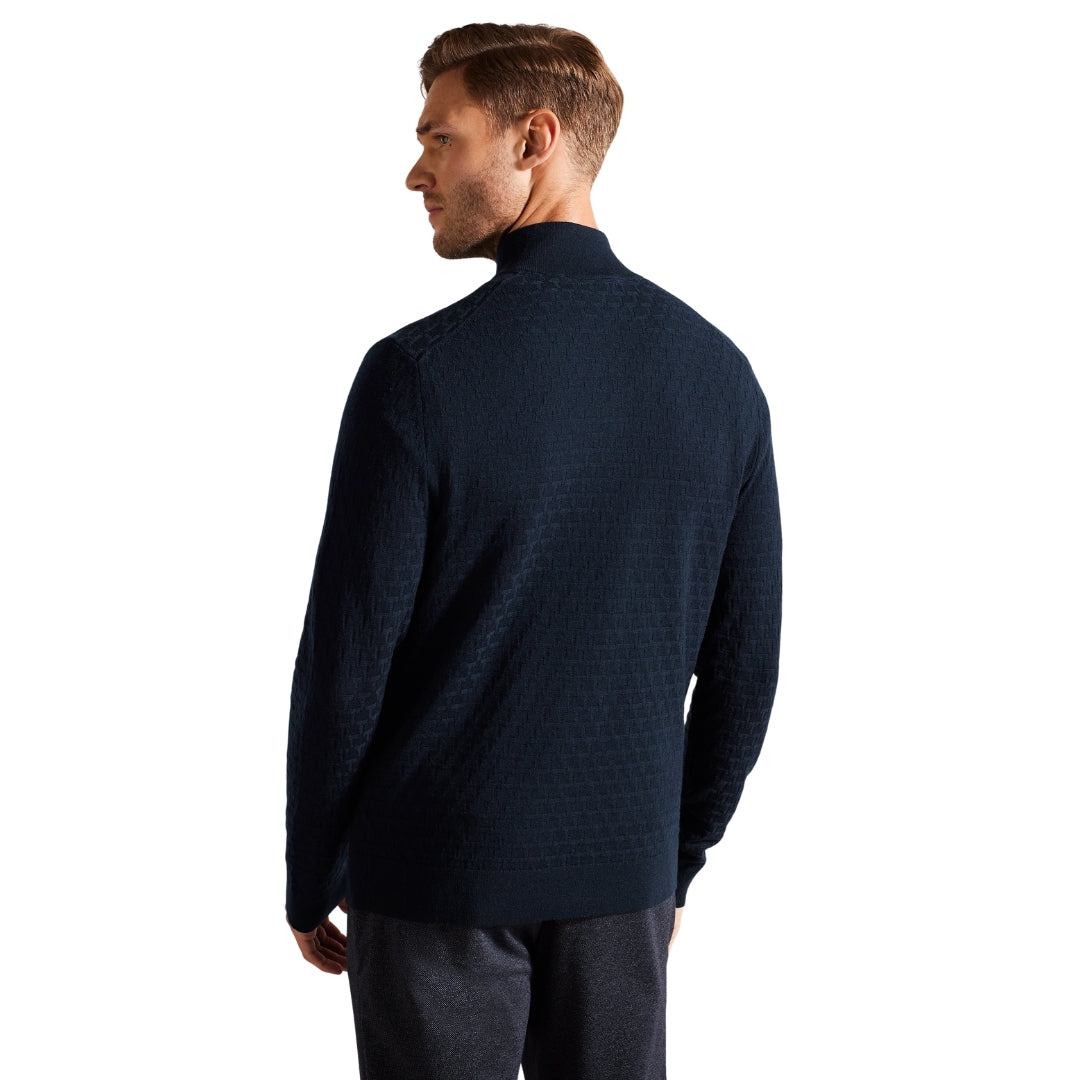 Ted Baker MMK KURNLE Ls T Stitch Knitted Half Zip 6