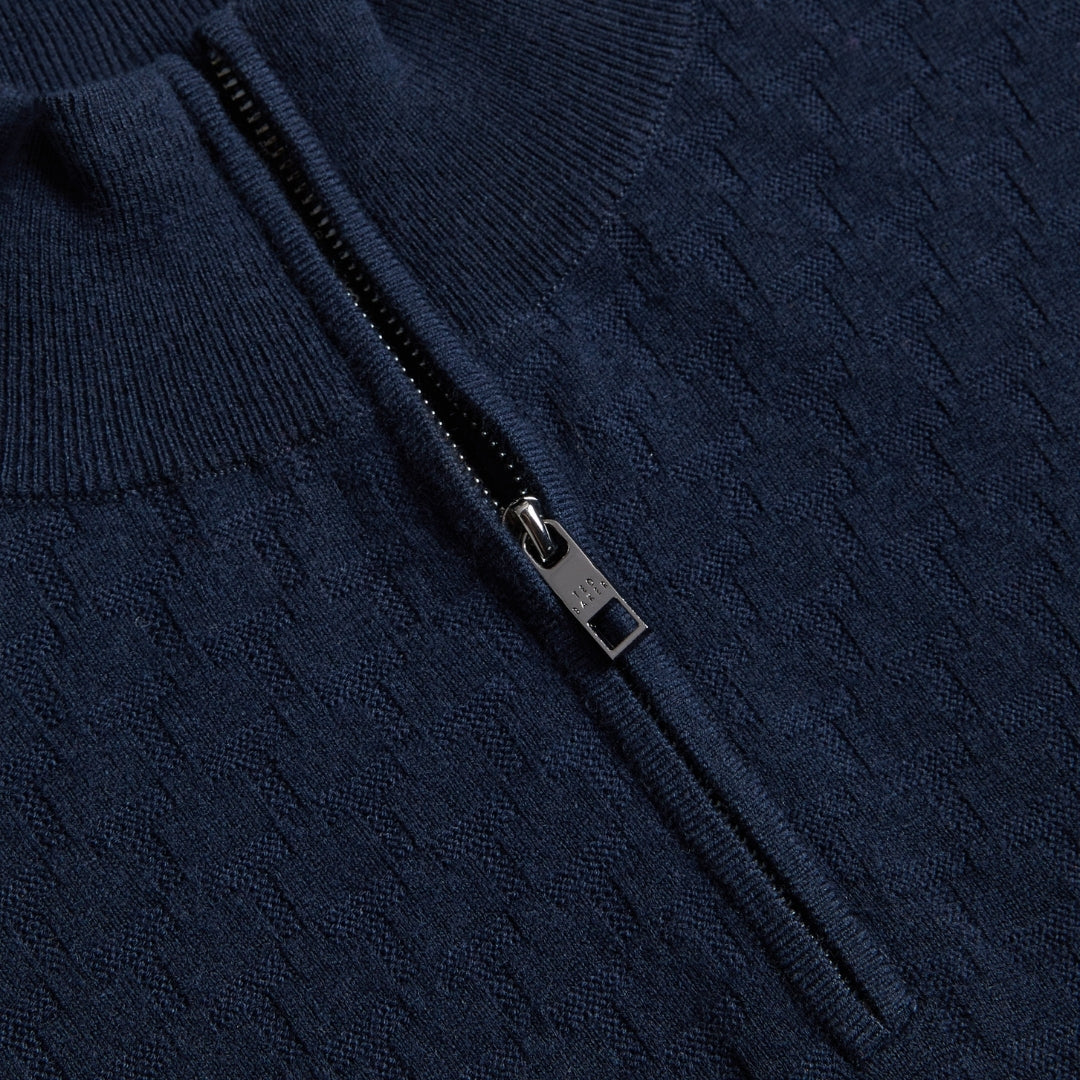 Ted Baker MMK KURNLE Ls T Stitch Knitted Half Zip 6