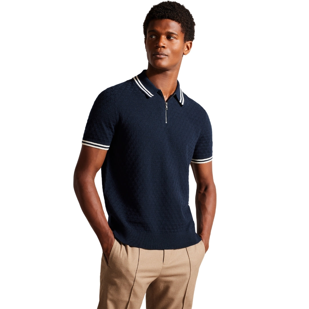 Ted Baker MMK MAHANI SS Regular T Stitched Half Zip 6