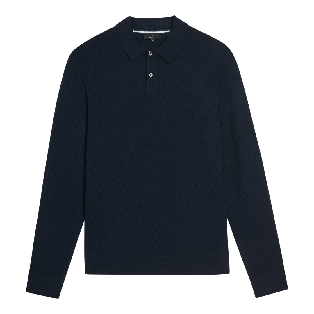 Ted Baker MMK MORAR Ls T Stitch Knitted Polo 5