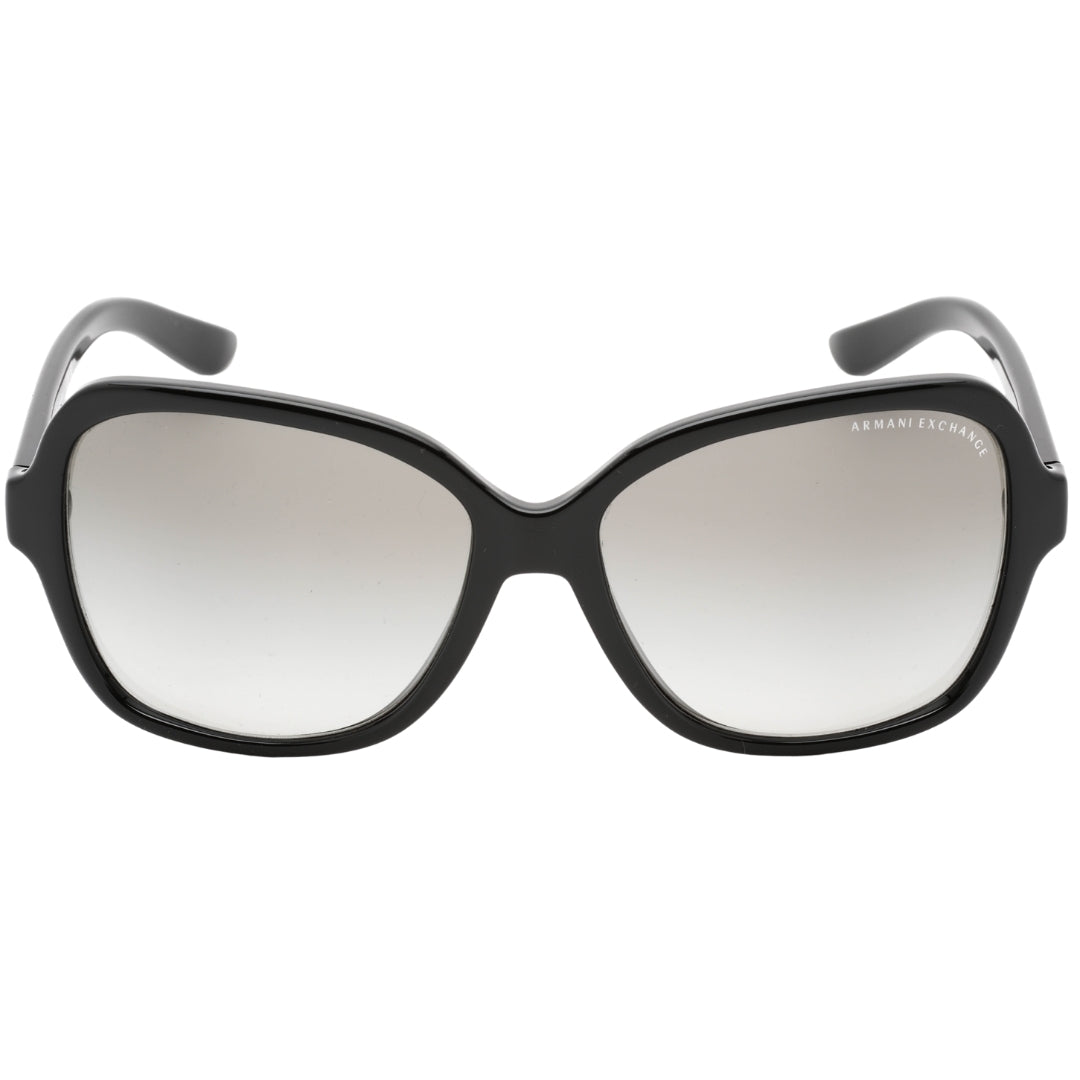 Armani Exchange Grey Gradient Lens Black Sunglasses