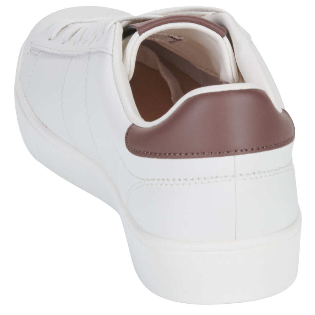Fred Perry Spencer Leather Snow White Trainers UK 6.5