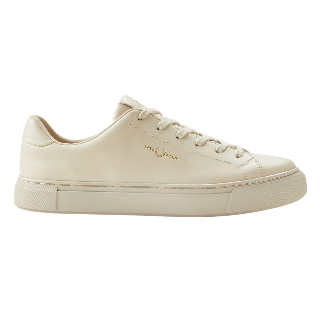 Fred Perry B71 Leather Oatmeal Trainers UK 6.5