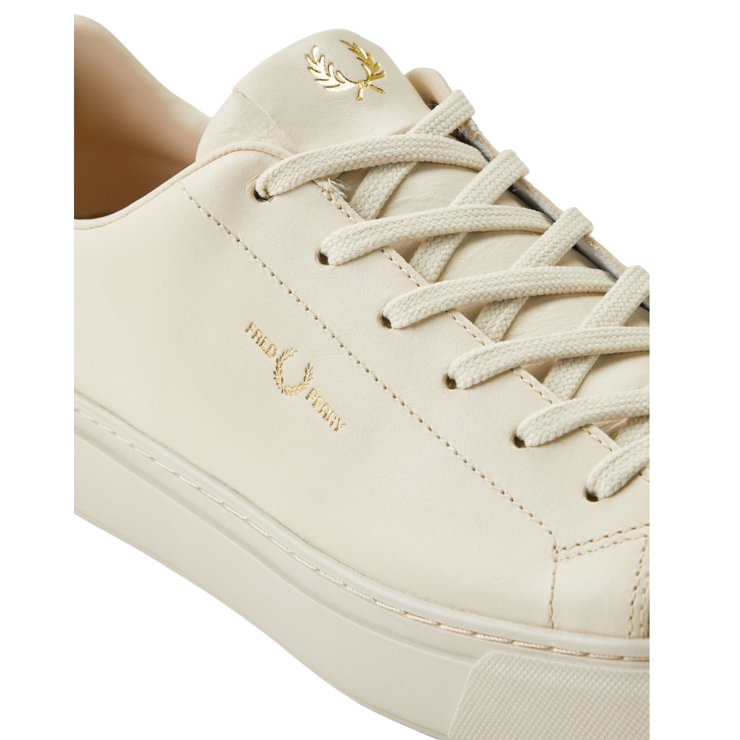 Fred Perry B71 Leather Oatmeal Trainers UK 6.5