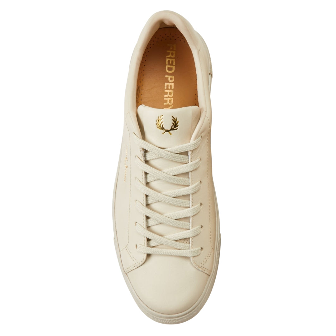 Fred Perry B71 Leather Oatmeal Trainers UK 6.5