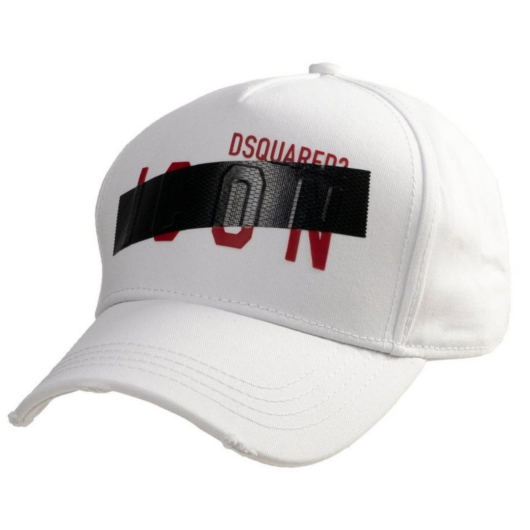 Dsquared2 Taped Icon Logo White Cap