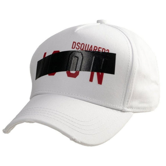 Dsquared2 Taped Icon Logo White Cap