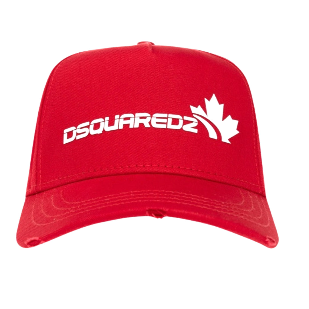 Dsquared2 White Logo Family Red Hat