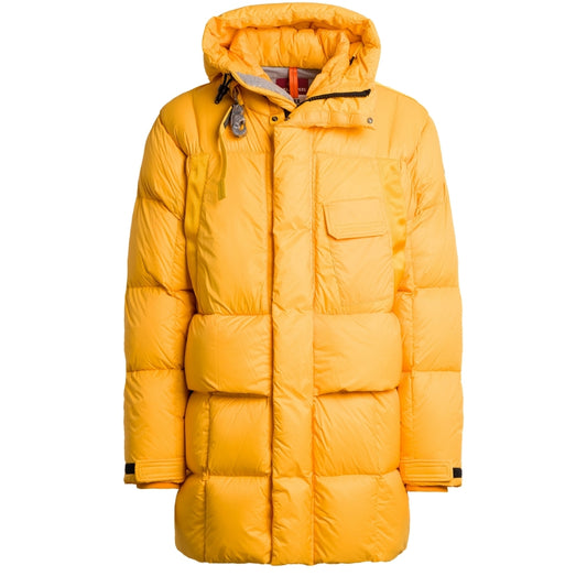 Parajumpers BOLD PARKA PMPUPP02 519 YELLOW DOWN PARKA JACKET Mens L