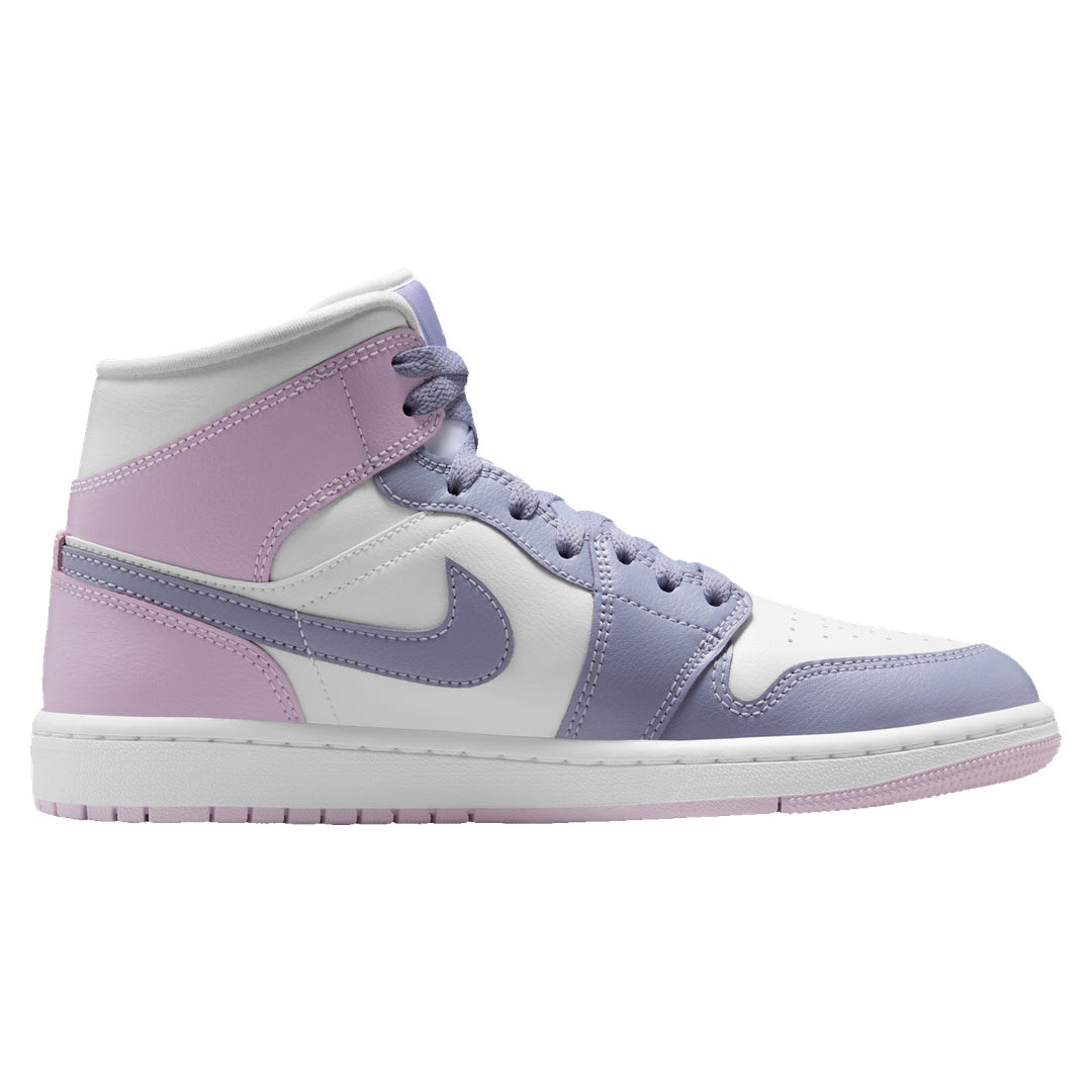 Nike Air Jordan 1 Mid Indigo Haze Doll White Trainers UK 4