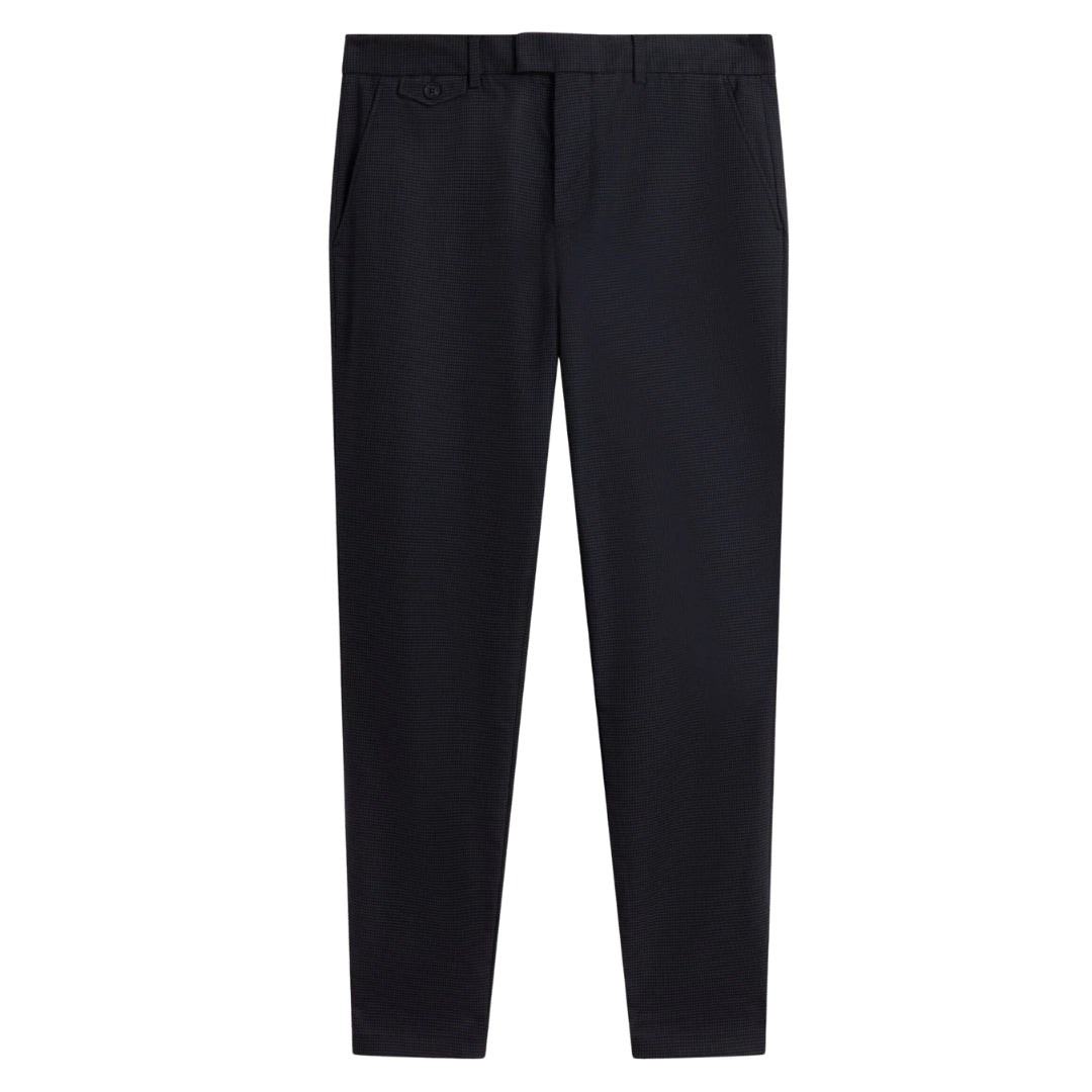 Ted Baker Brunit Slim Houndstooth Navy Trousers