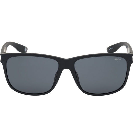 BMW Matte Black Framed Smoke Polarised Lensed Sunglasses