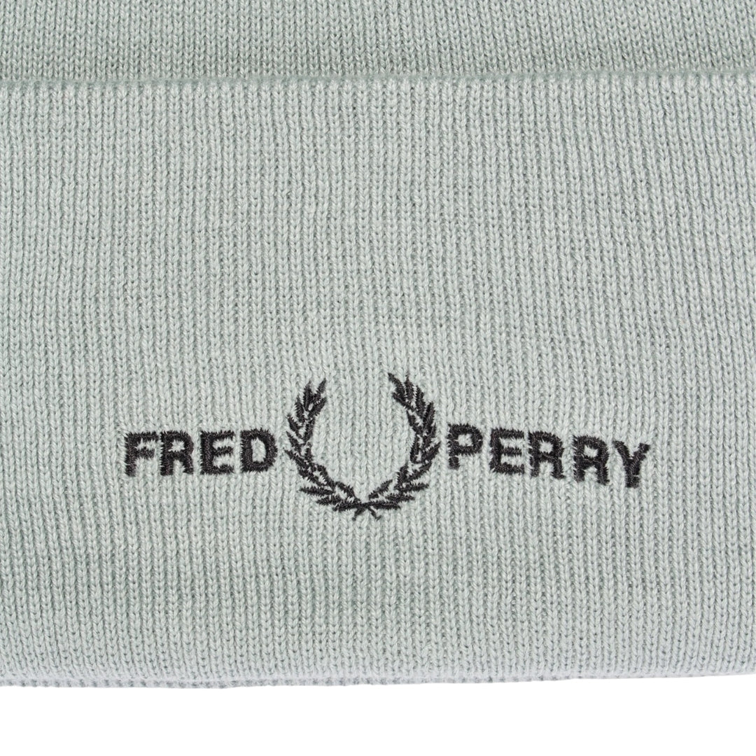 Fred Perry Graphic Logo Silver Blue Beanie