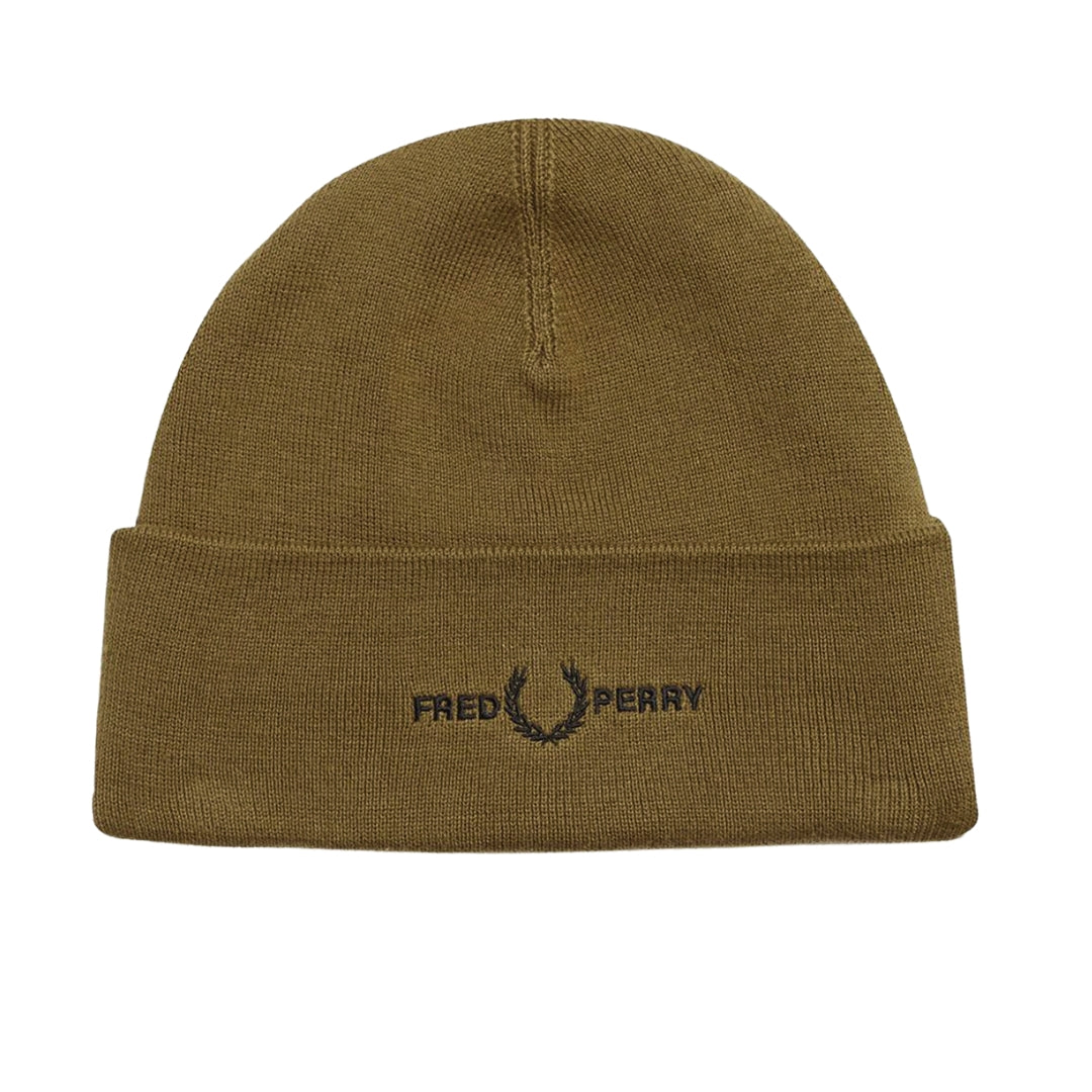 Fred Perry Embroidered Shaded Stone Beanie 1SZ