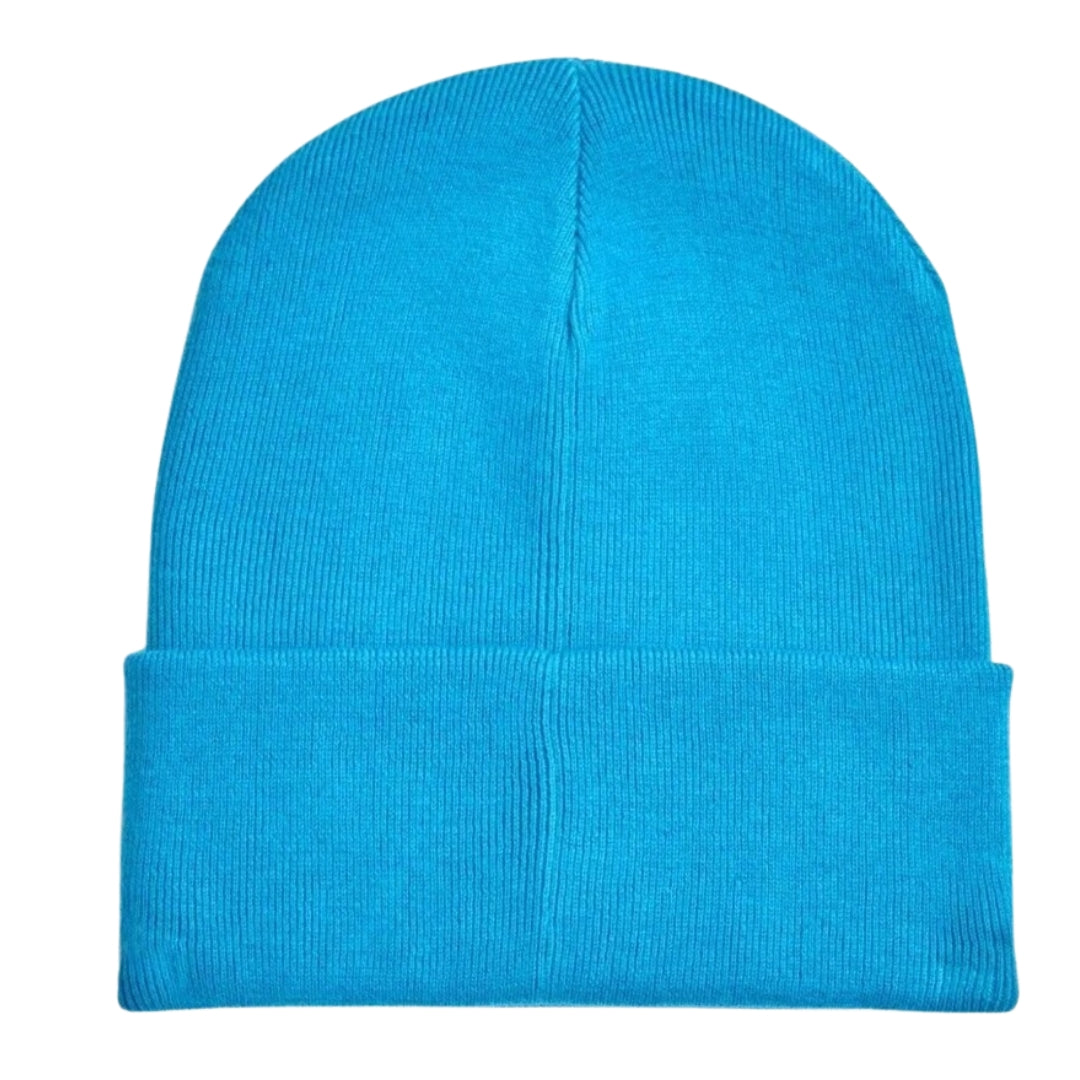 Fred Perry Embroidered Cyber Blue Beanie 1SZ