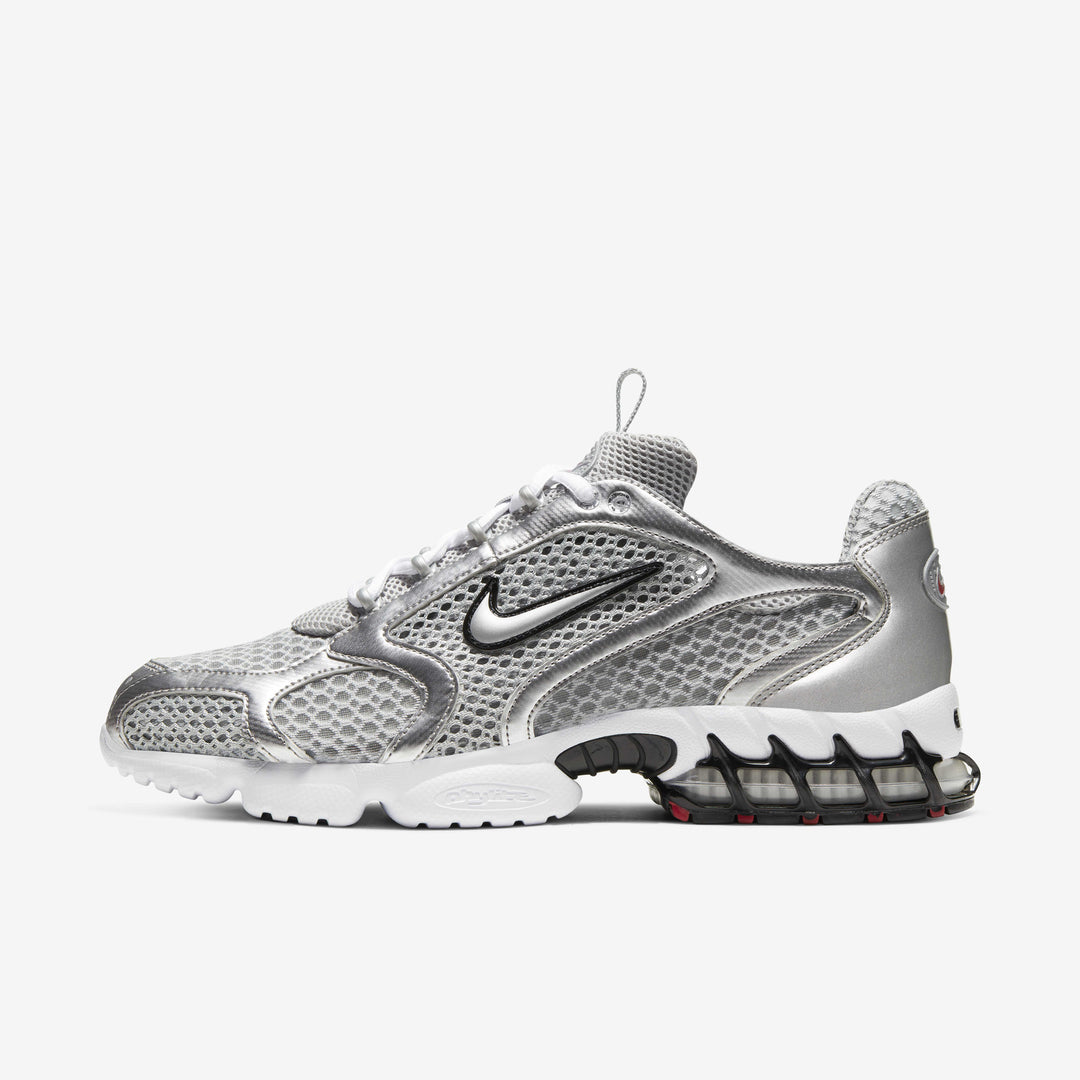 Nike Air Zoom Spiridon Cage 2 Metallic Silver Trainers UK 7