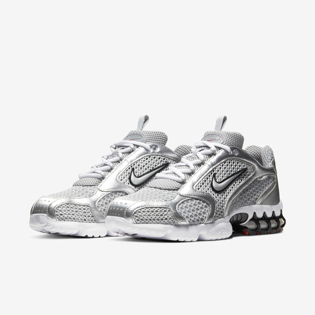 Nike Air Zoom Spiridon Cage 2 Metallic Silver Trainers UK 7