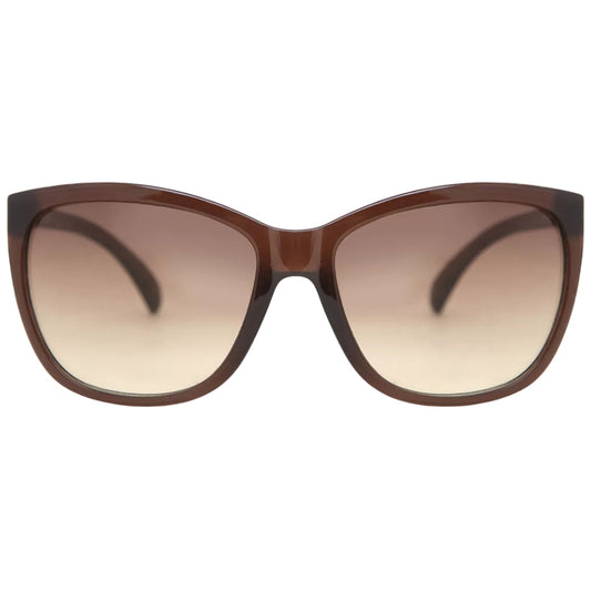 Calvin Klein Milky Brown Frame Brown Gradient Lensed Sunglasses