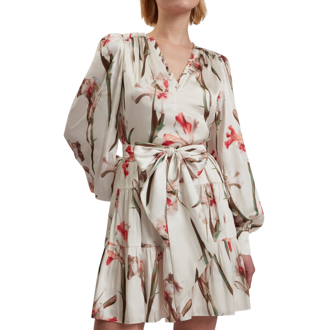 Ted Baker WMD CUIABA Pleat Detail V neck Mini Dres