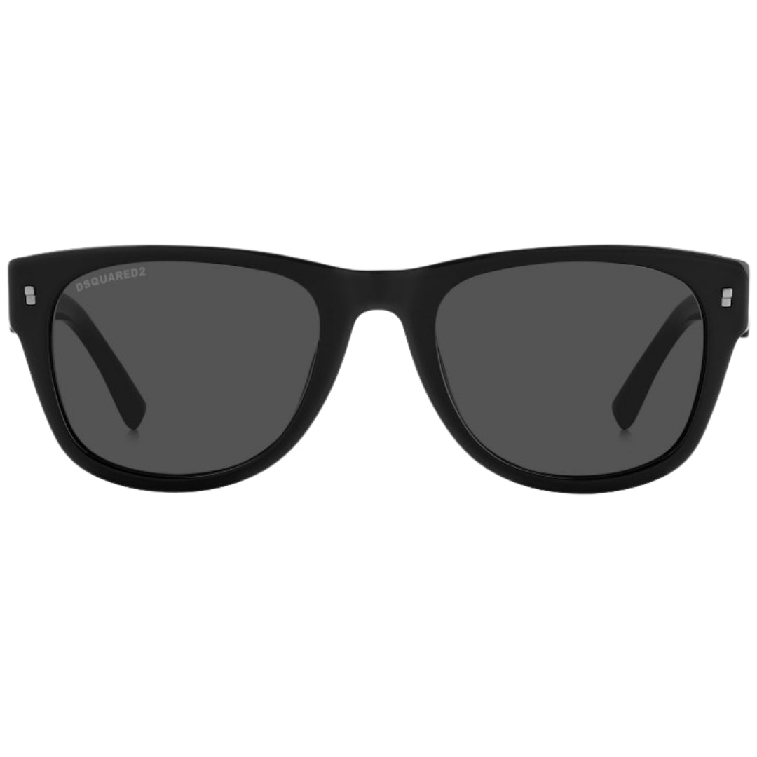 Dsquared2 Branded Tab Logo Grey Lens Black Sunglasses