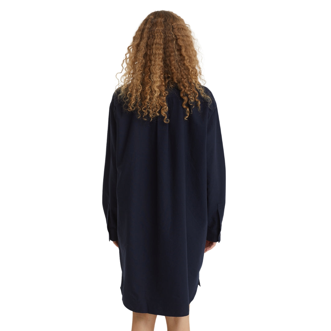 Fred Perry Button Through Shirt Navy Dress 8
