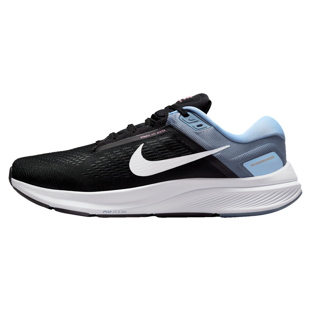 Nike Air Zoom Structure 24 Black Trainers UK 8
