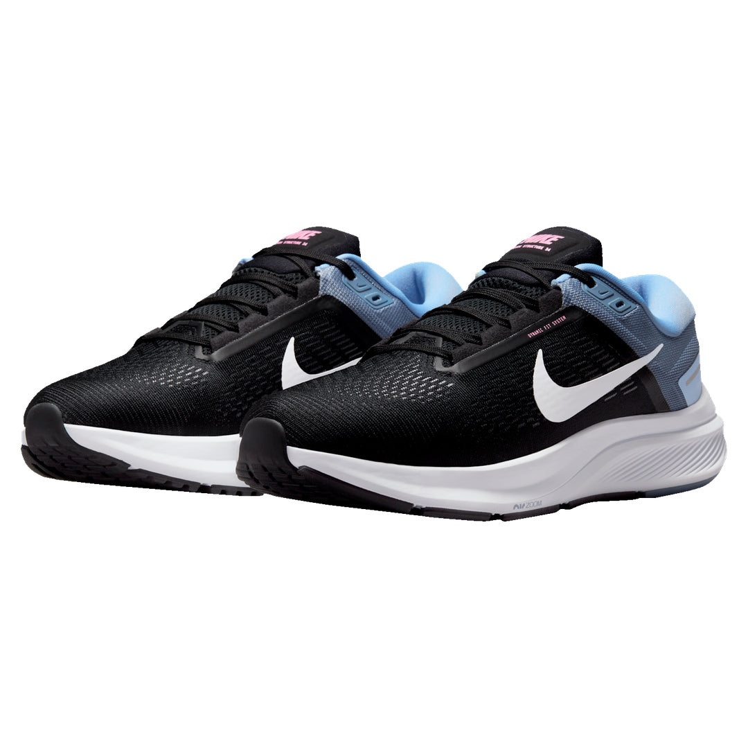 Nike Air Zoom Structure 24 Black Trainers UK 8