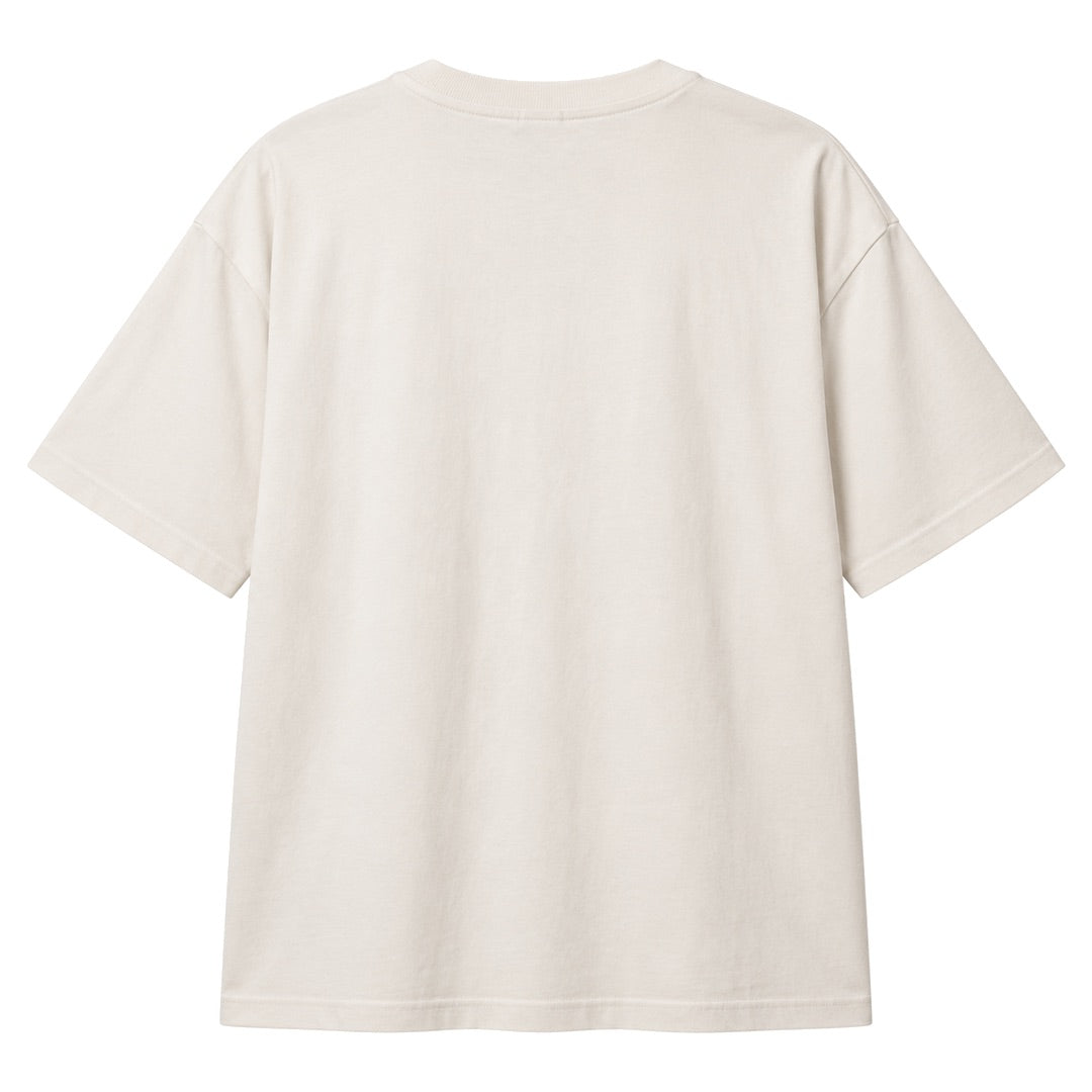 By Lanvin Embroidered Central Logo Beige T-Shirt XS