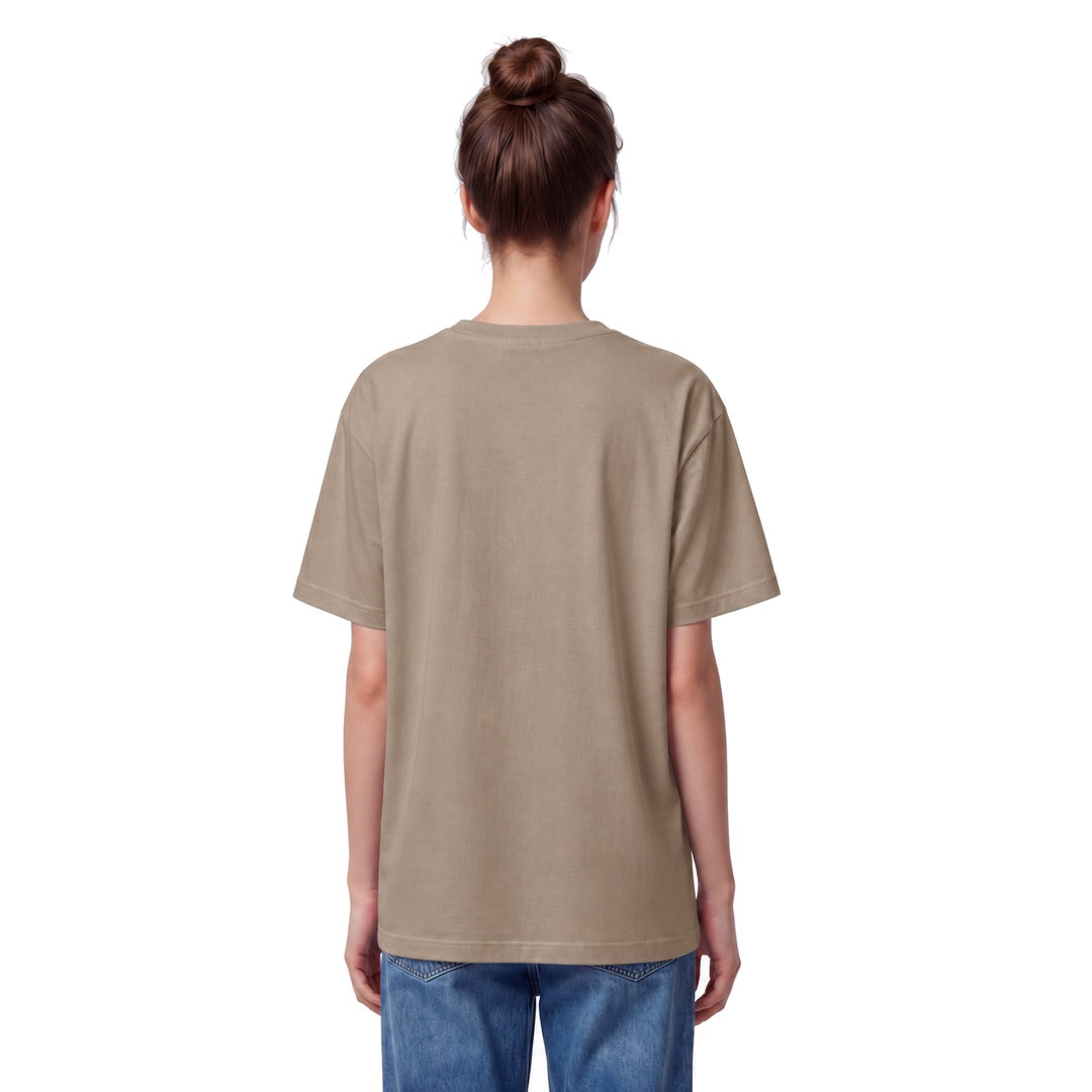 By Lanvin Embroidered Central Logo Taupe T-Shirt XS