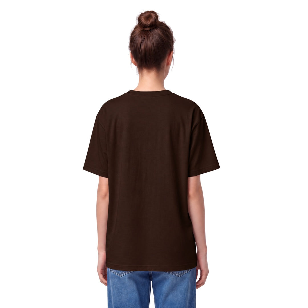 By Lanvin Embroidered Central Logo Dark Brown T-Shirt XS